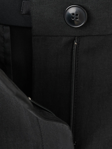 MANGO Regular Trousers with creases 'NAPOLI' in Black