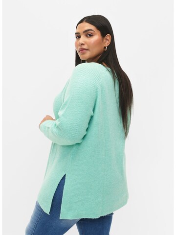 Zizzi Pullover 'CASUNNY' in Grün