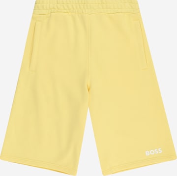BOSS Kidswear Szabványos Nadrág - sárga: elől
