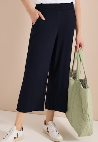 CECIL Wide leg Pants in Blue: front