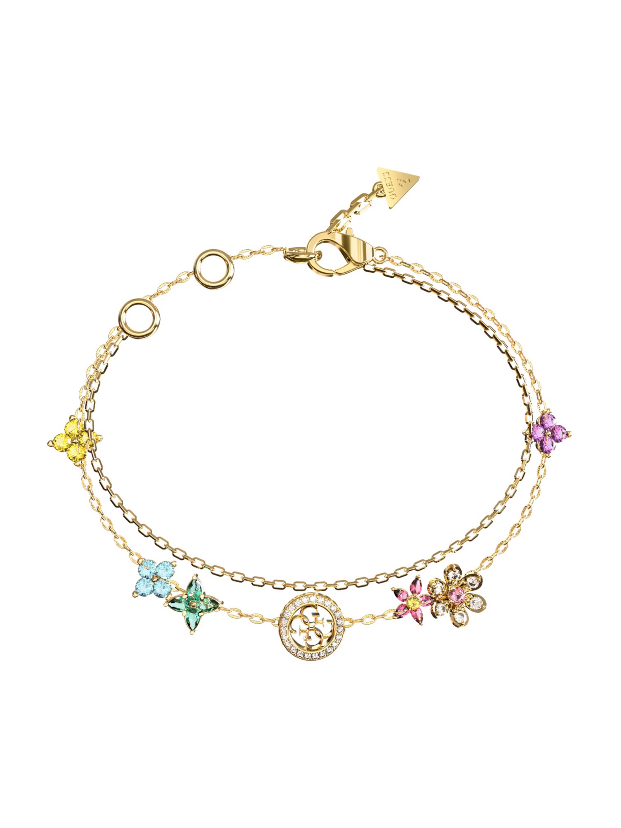 GUESS Βραχιόλι σε κίτρινο / χρυσό / πράσινο / λιλά, Άποψη προϊόντος