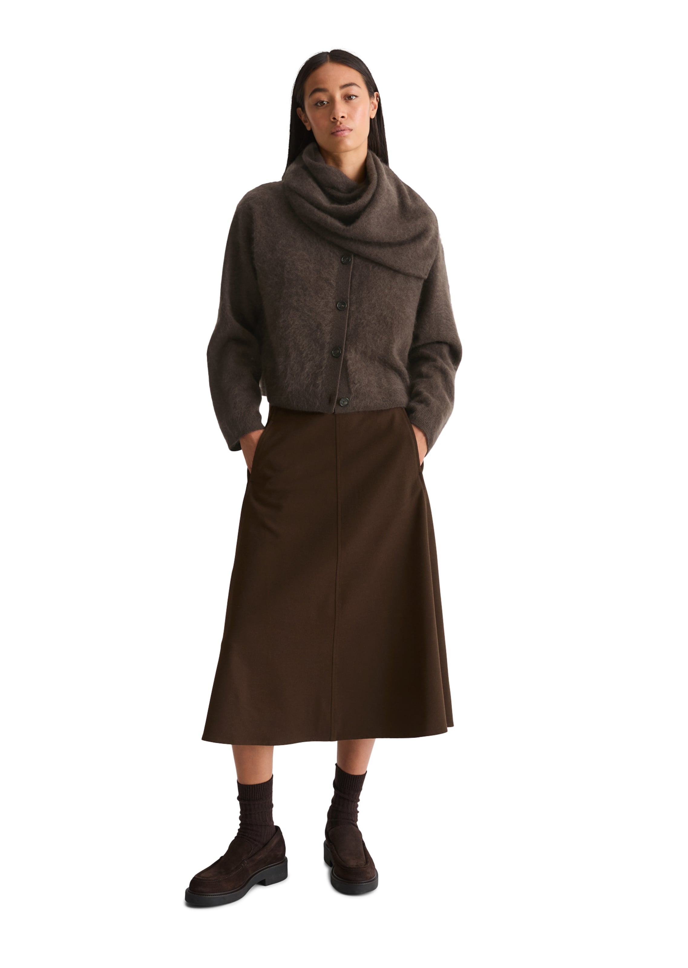 Marc O'Polo Strickjacke in Braun