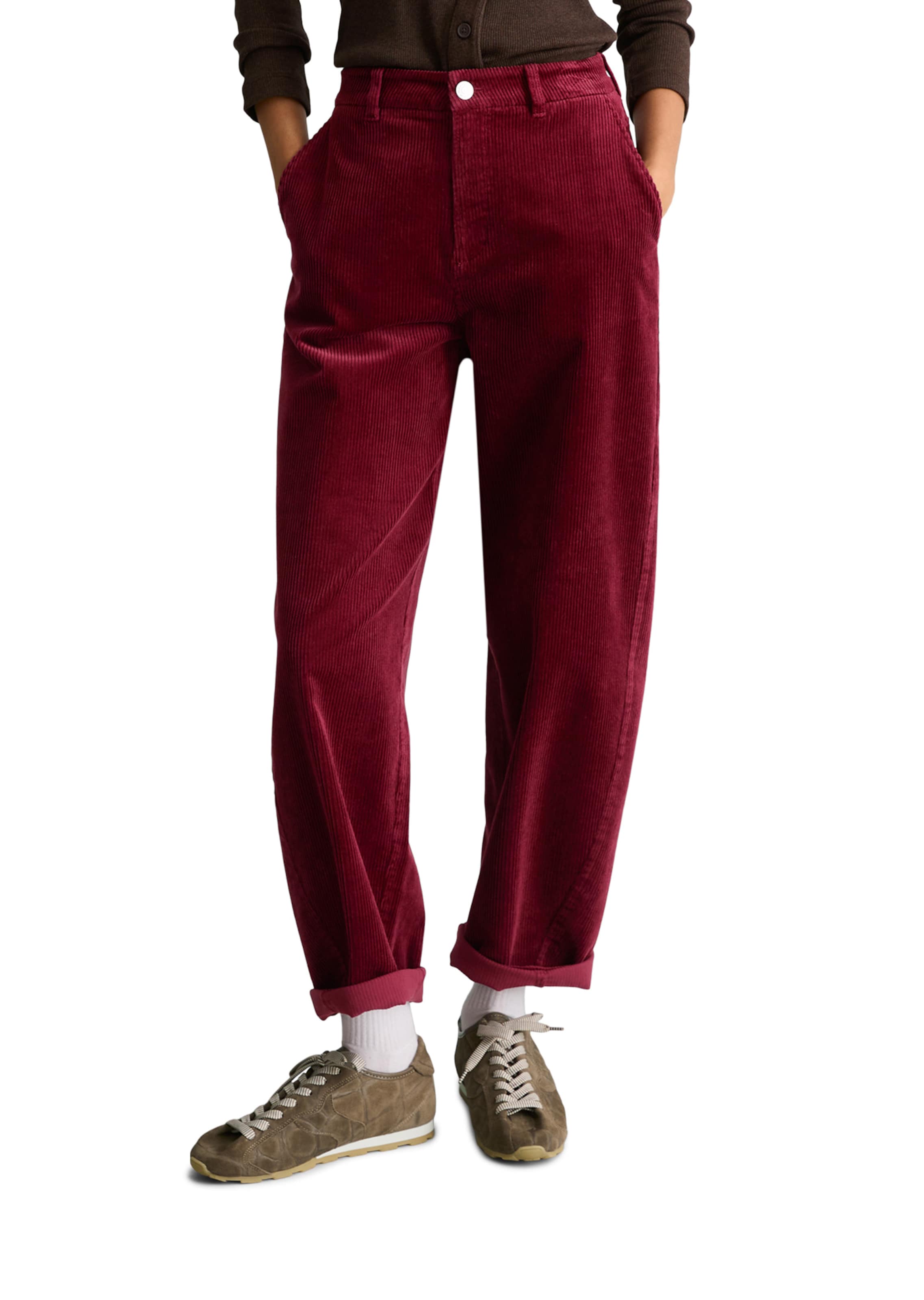 Marc O'Polo DENIM Vat Broek 'Airin' in Rood: voorkant
