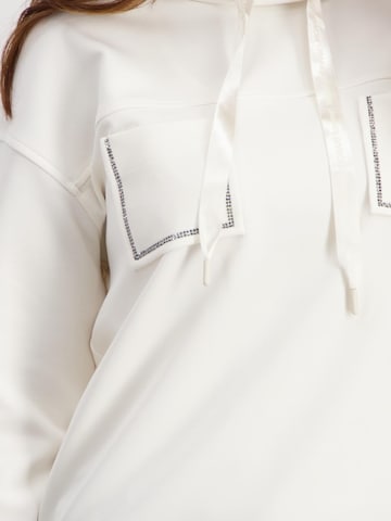 Sweat-shirt monari en blanc