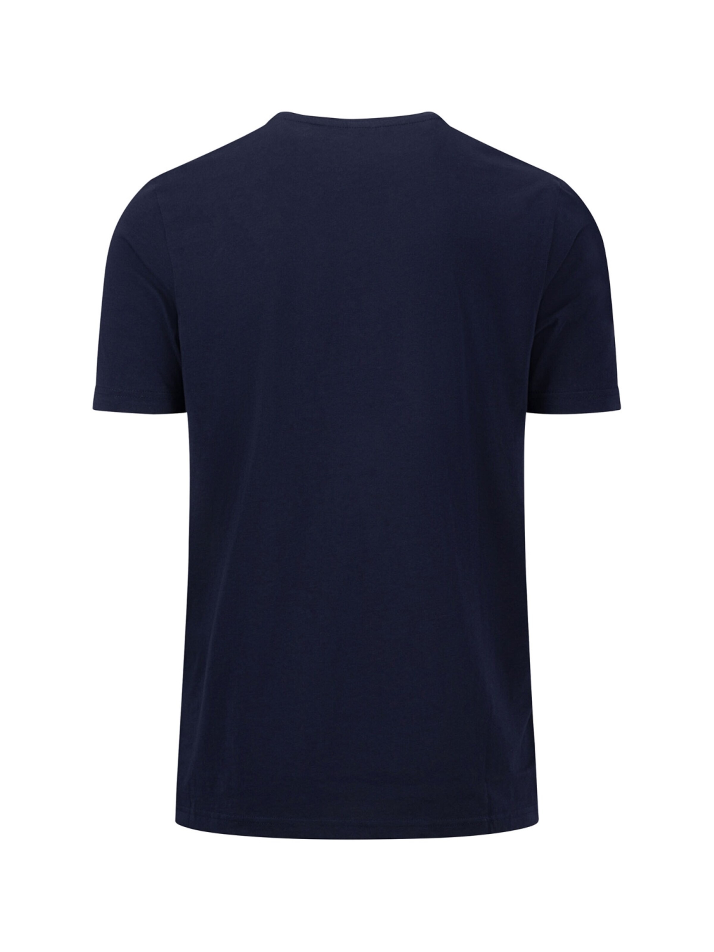 FYNCH-HATTON Shirt 'T-Shirt, Basic Dunkelblau' in Blau