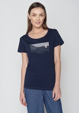 Maglietta ' Nature Set Sail ' di GREENBOMB in blu