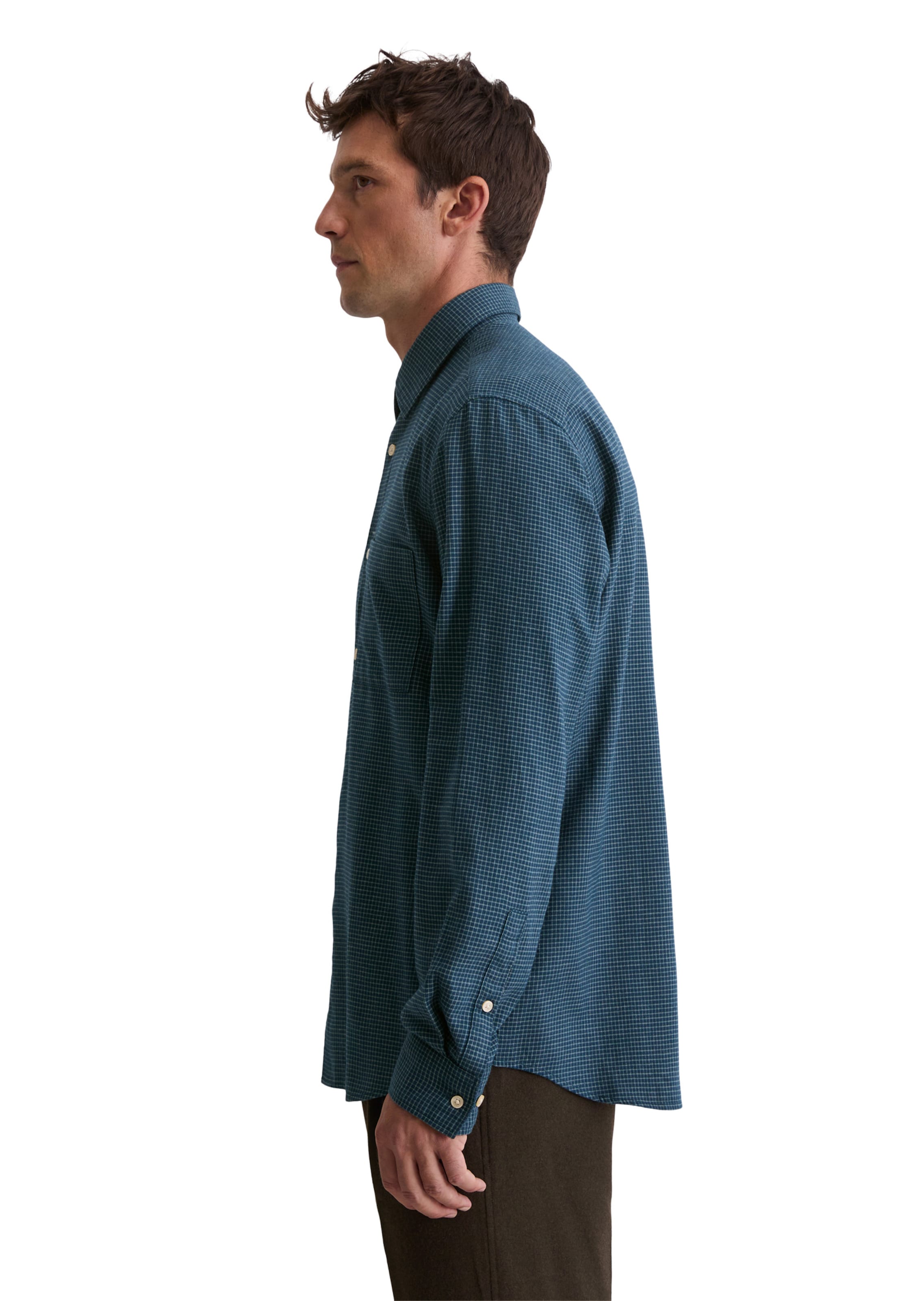 Marc O'Polo Regular fit Overhemd in Blauw