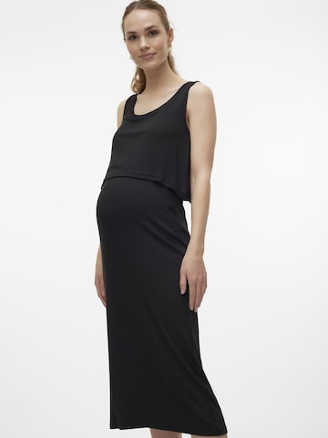 Robe 'BRYNJA JUNE' MAMALICIOUS en noir : devant