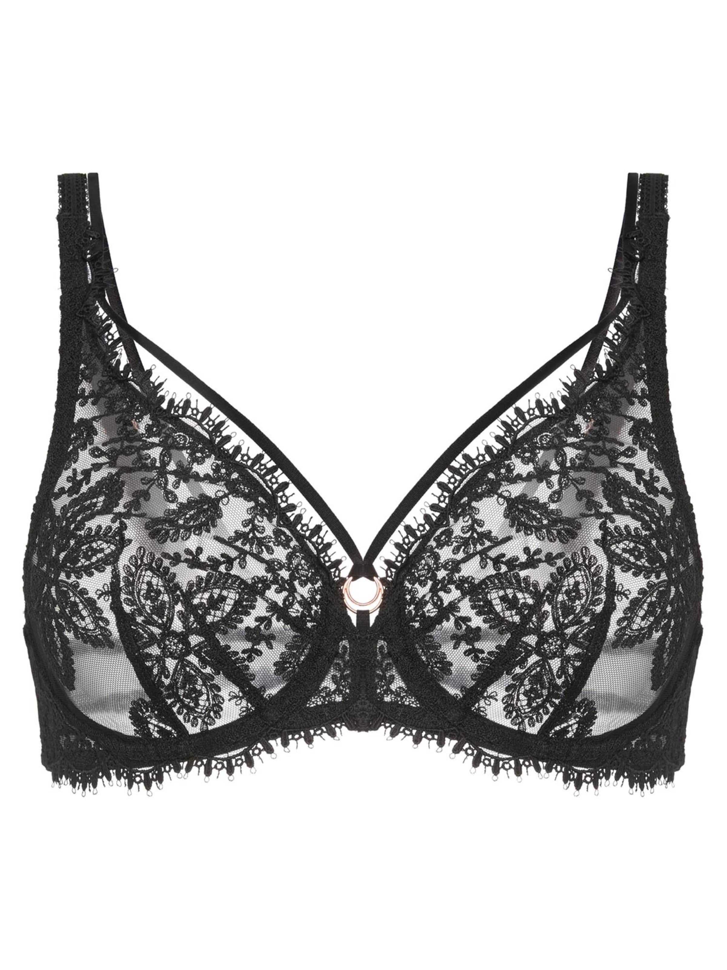Simone Perele Bra 'Precieuse' in Black: front
