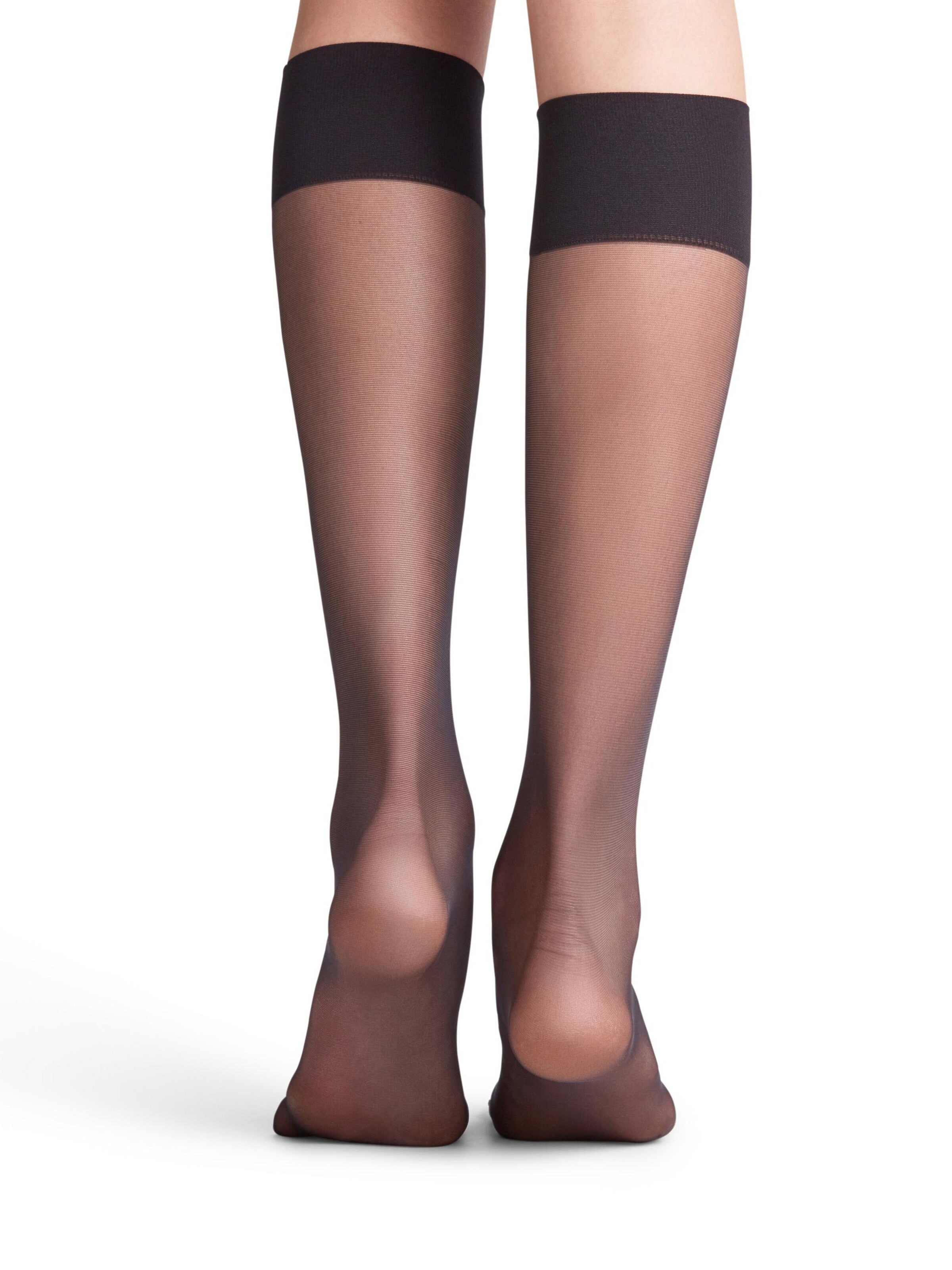 FALKE Knee High Socks 'Pure Matt' in Black