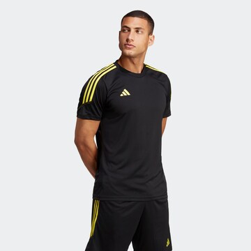 Tricou funcțional 'Tiro 23 Club' de la ADIDAS PERFORMANCE pe negru: față