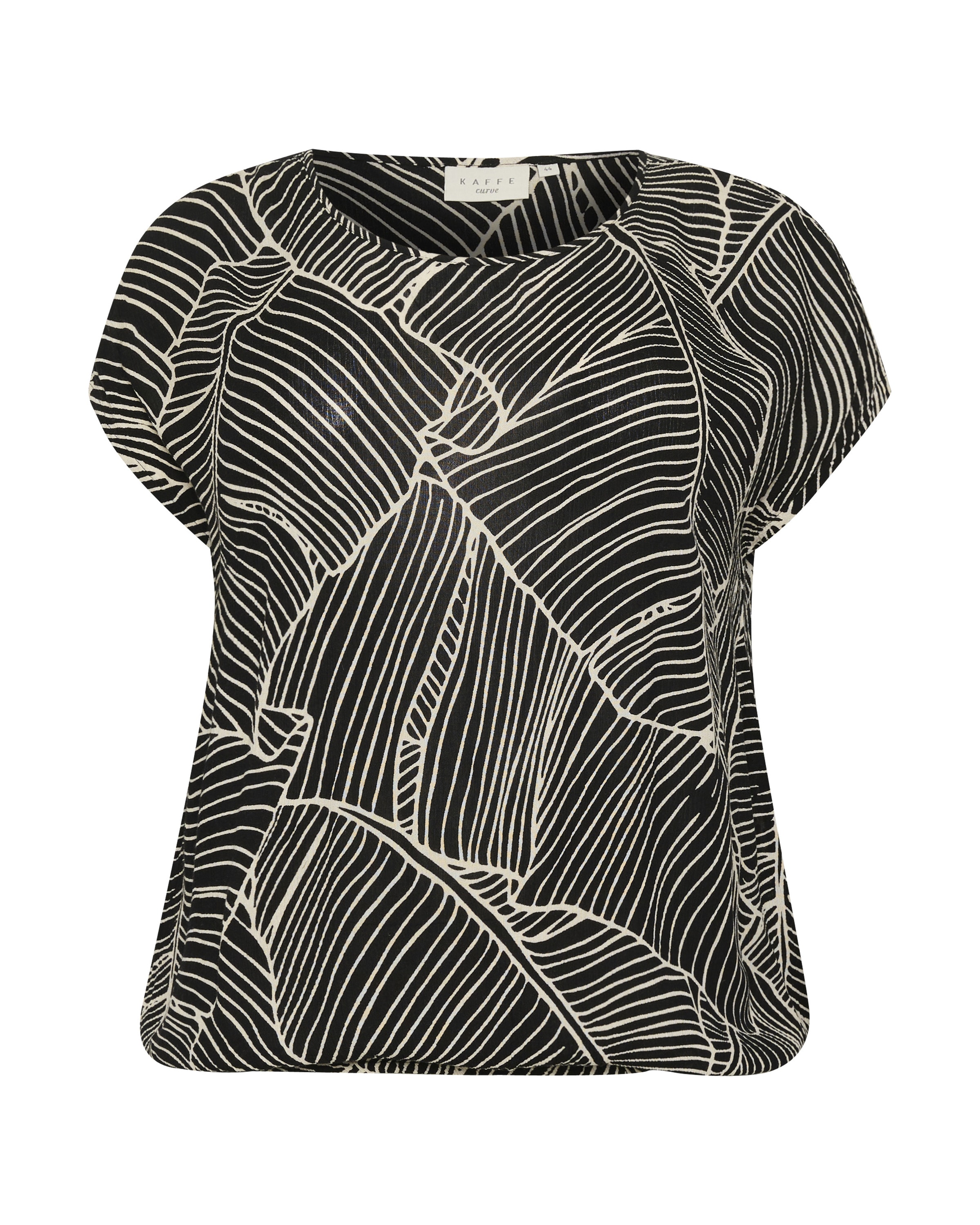 KAFFE CURVE Bluse 'Ami' in Schwarz: Vorderseite