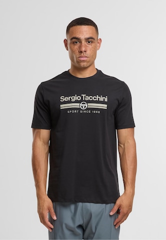 Sergio Tacchini Shirt 'Marchio' in Zwart: voorkant