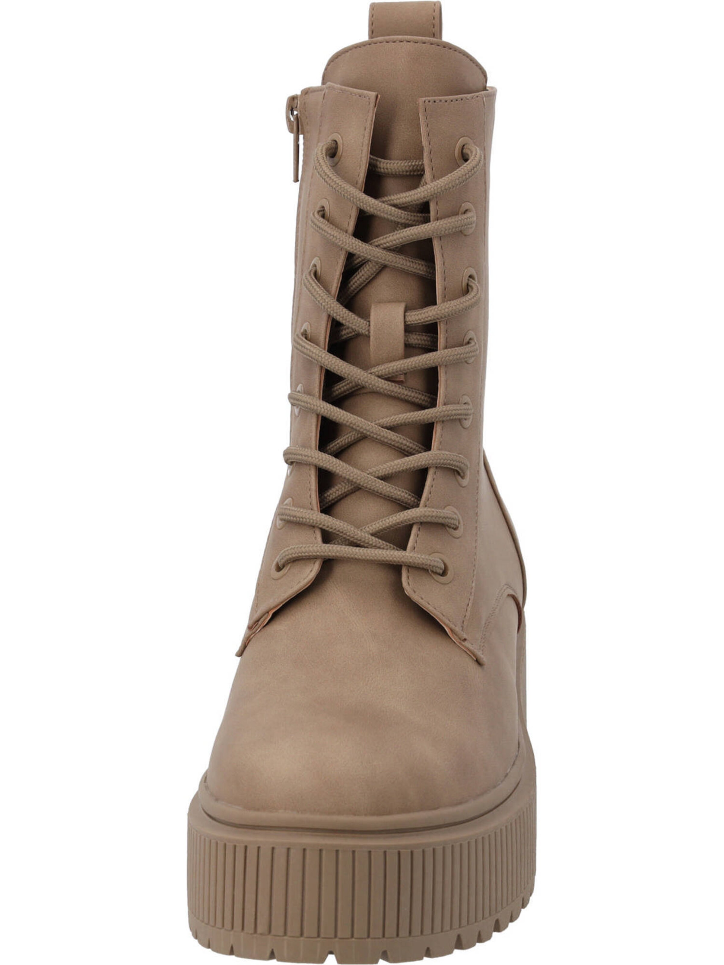 Palado Lace-up bootie in Beige
