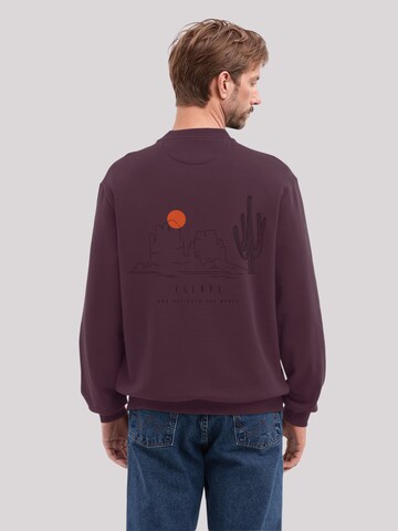 Sweat-shirt 'Escape Discover the World Savannah Minimalistic' F4NT4STIC en marron