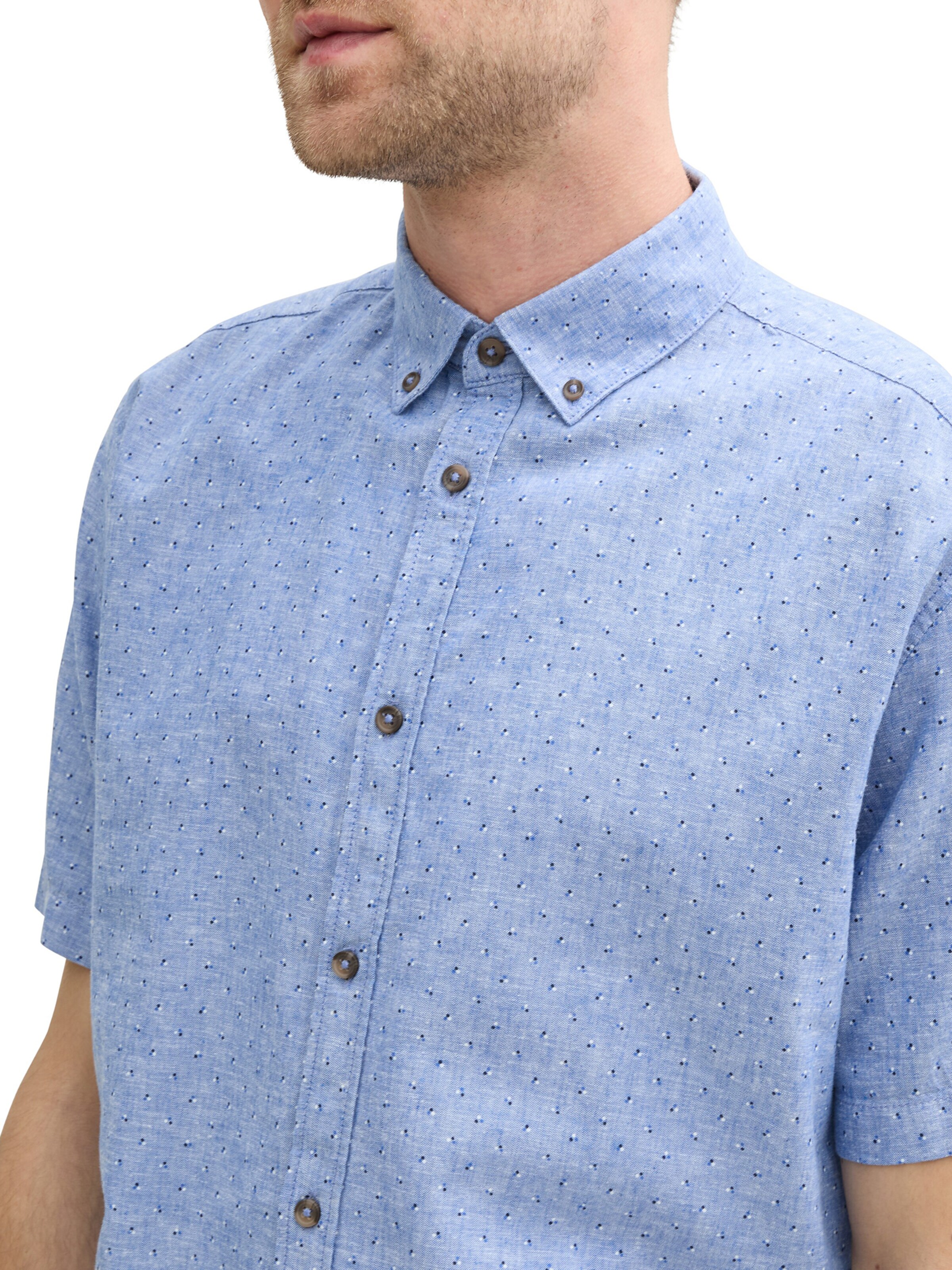 TOM TAILOR Rovný strih Košeľa - Modrá