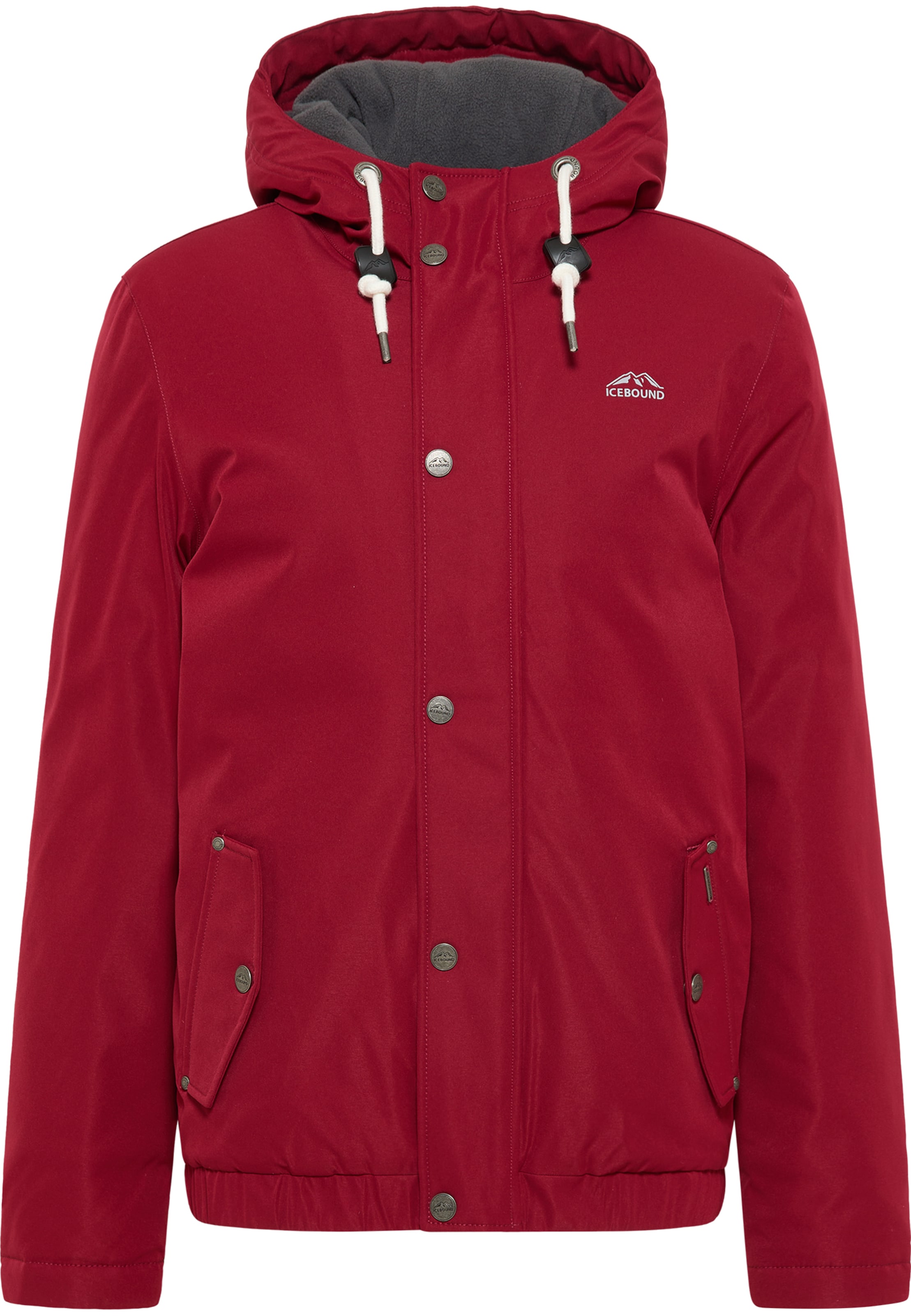 ICEBOUND Funkčná bunda - Červená: predná strana