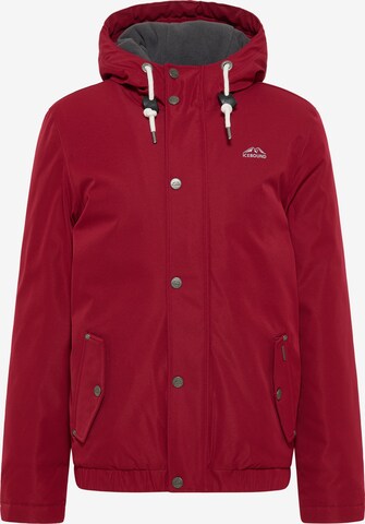 ICEBOUND Weatherproof jacket in Red: front