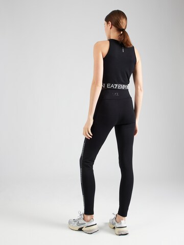 EA7 Emporio Armani Skinny Sportovní kalhoty – černá