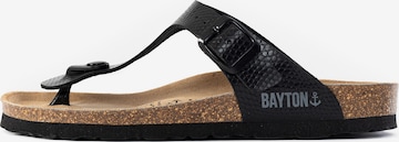 Bayton T-bar sandals 'Mercure' in Black: front