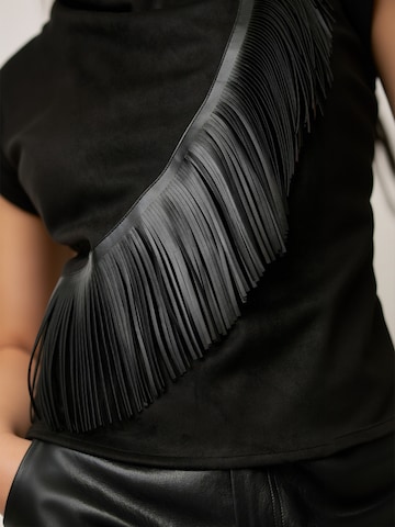 Haut ' BobbieCC ' co'couture en noir
