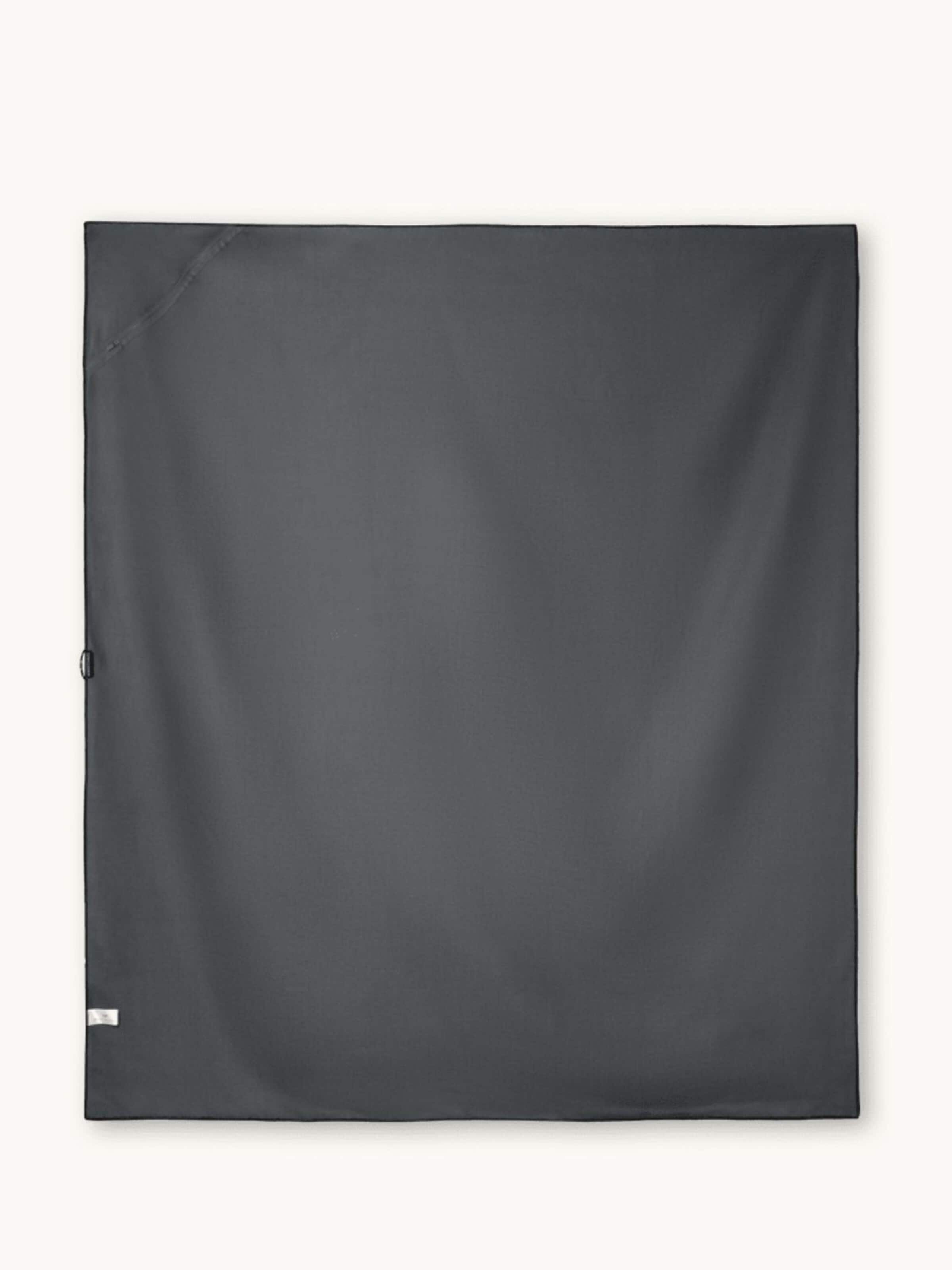 woodsandwaves - Toalla de playa 'Cocoa Shore XXL' en negro