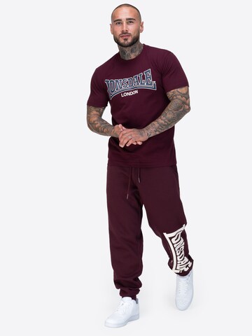 Maglietta 'Dukinfield' di LONSDALE in rosso