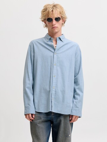 JACK & JONES Regular Fit Hemd in Blau: Vorderseite
