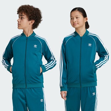 Giacca di felpa 'Adicolor' di ADIDAS ORIGINALS in verde: frontale