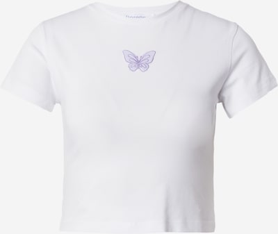 florence by mills exclusive for ABOUT YOU Koszulka 'All Smiles' w kolorze jasnofioletowy / białym, Podgląd produktu
