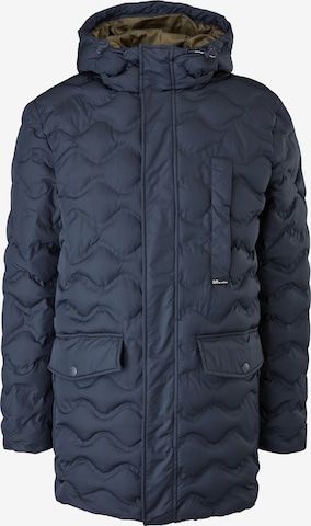 QS Between-Seasons Coat in Blue: front