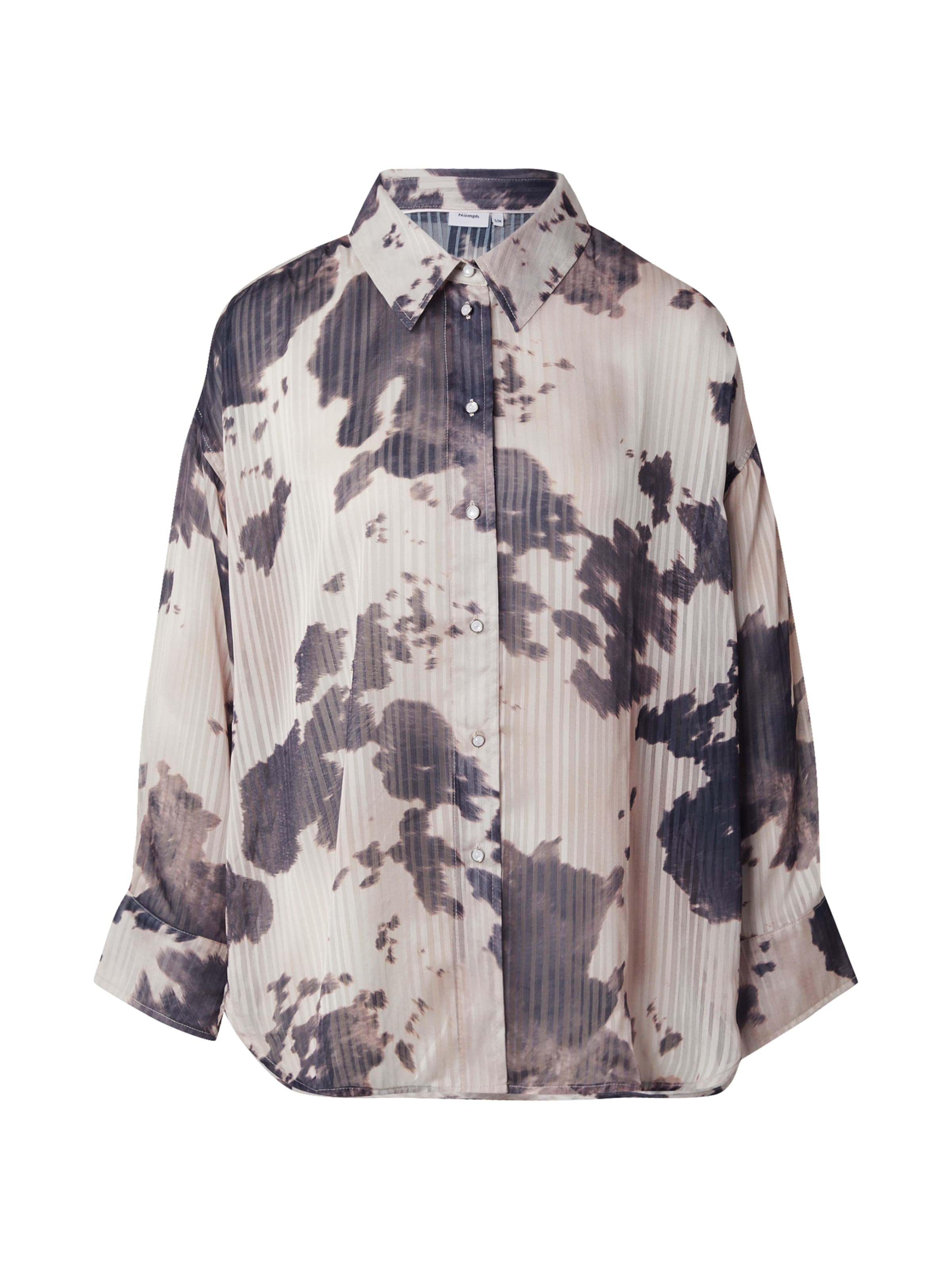 NÜMPH Blus &#x27;COWLEY&#x27; i grå: framsida