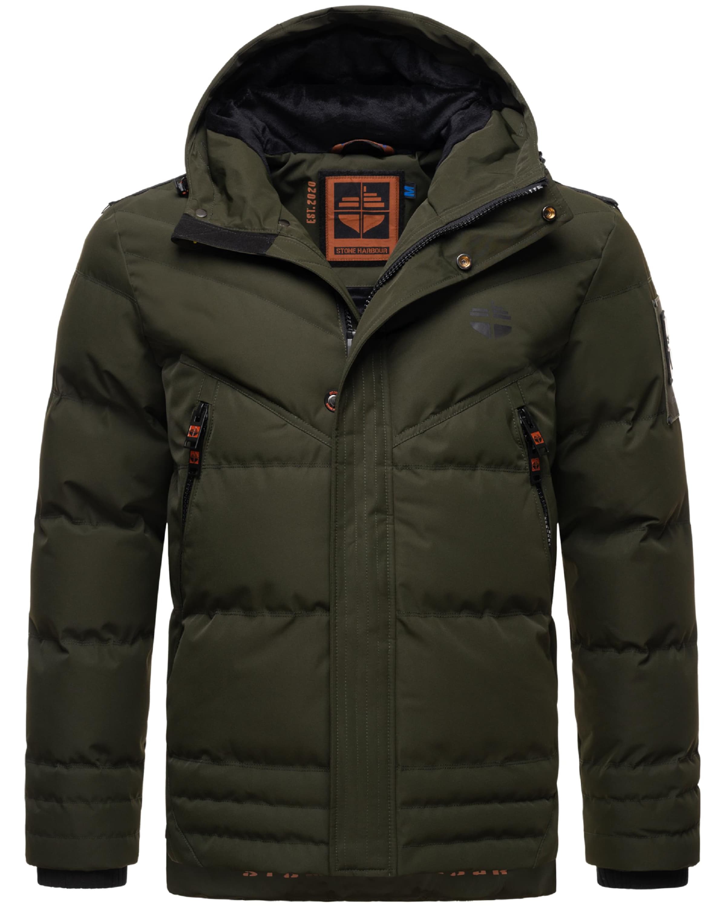 STONE HARBOUR - Chaqueta de invierno 'Romaan' en verde