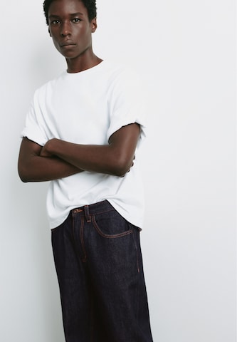 Baggy Jeans de la Pull&Bear pe albastru
