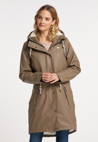 Schmuddelwedda Raincoat in Brown: front