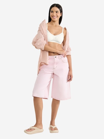 SLOGGI Bralette Bra ' Blue ZERO Feel Pure ' in White