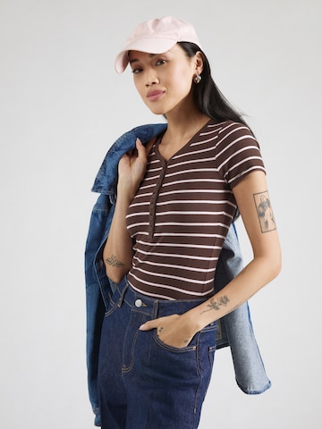HOLLISTER Shirt in Brown: front
