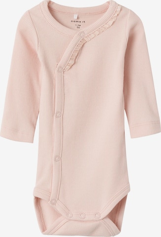 NAME IT - Pijama entero/body 'BEGONIA' en rosa: frente