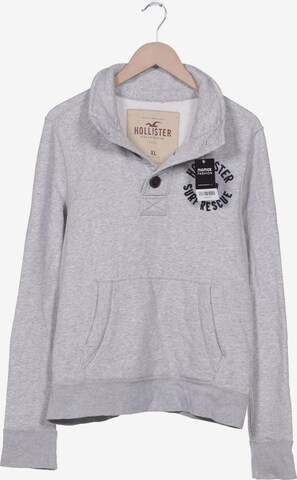 HOLLISTER Sweatshirt & Zip-Up Hoodie in XL in Grey: front