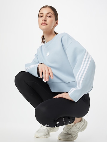 ADIDAS SPORTSWEAR Sportief sweatshirt 'Future Icons 3-Stripes' in Blauw