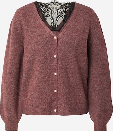 Cardigan 'ONLADELE' ONLY en rose : devant