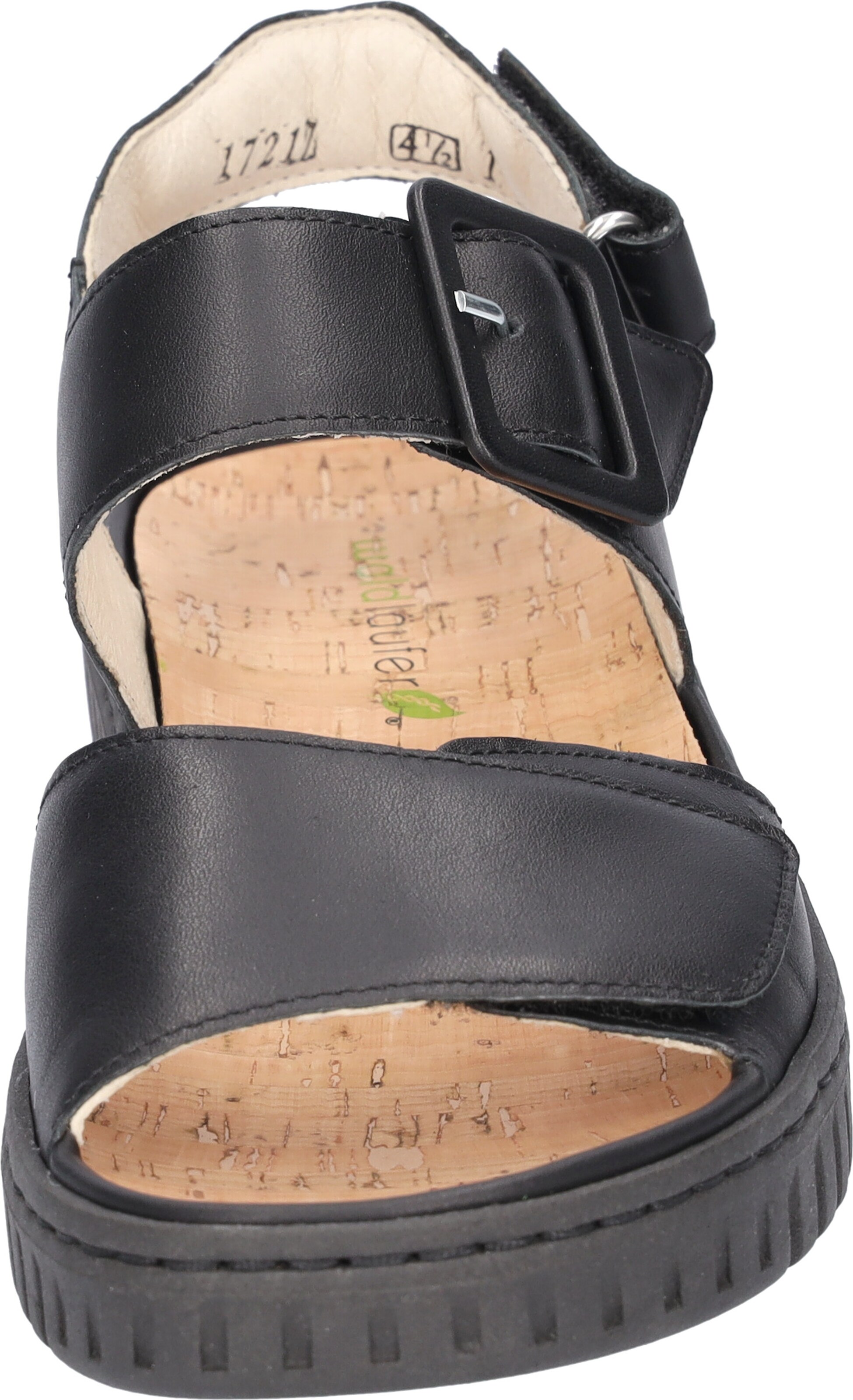 WALDLÄUFER Sandale in Schwarz