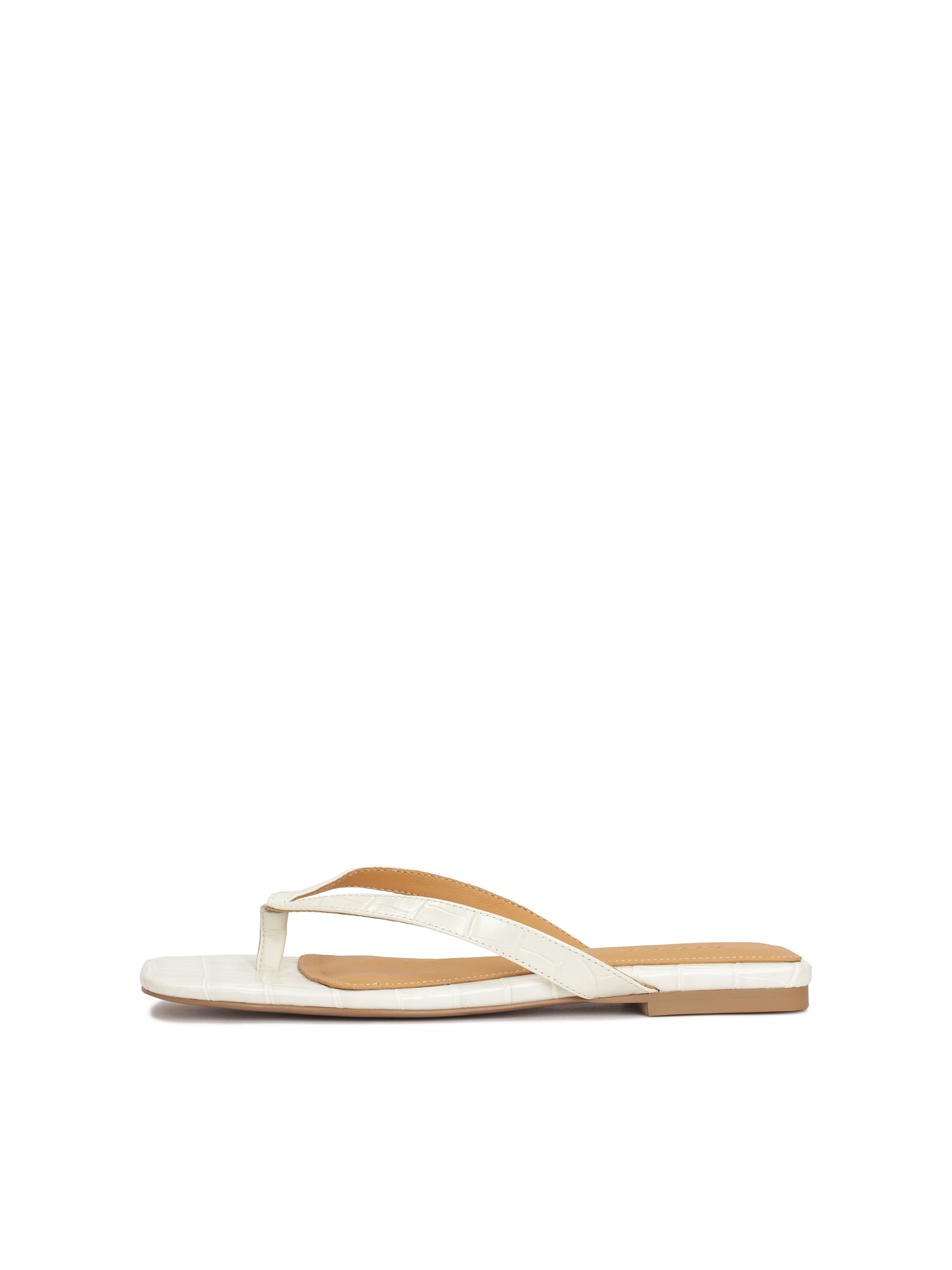 Kazar T-Bar Sandals in Beige: front