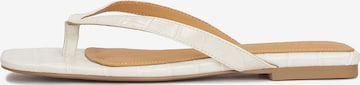 Kazar T-Bar Sandals in Beige: front