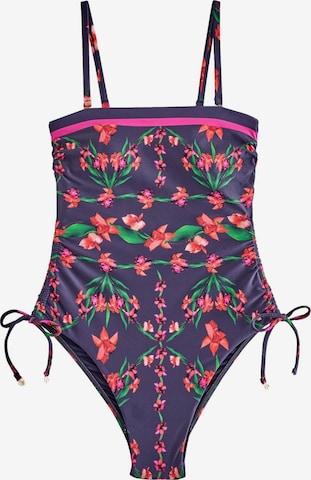 B by Ted Baker Muotoileva uimapuku värissä sininen: etupuoli
