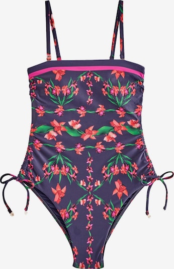 B by Ted Baker Kupaći kostim za oblikovanje u mornarsko plava / zelena / roza / crvena, Pregled proizvoda
