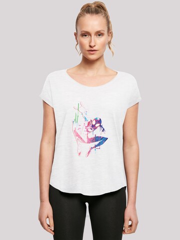 Maglietta 'Marvel Spider-Man Into The Spider-Verse City' di F4NT4STIC in bianco: frontale