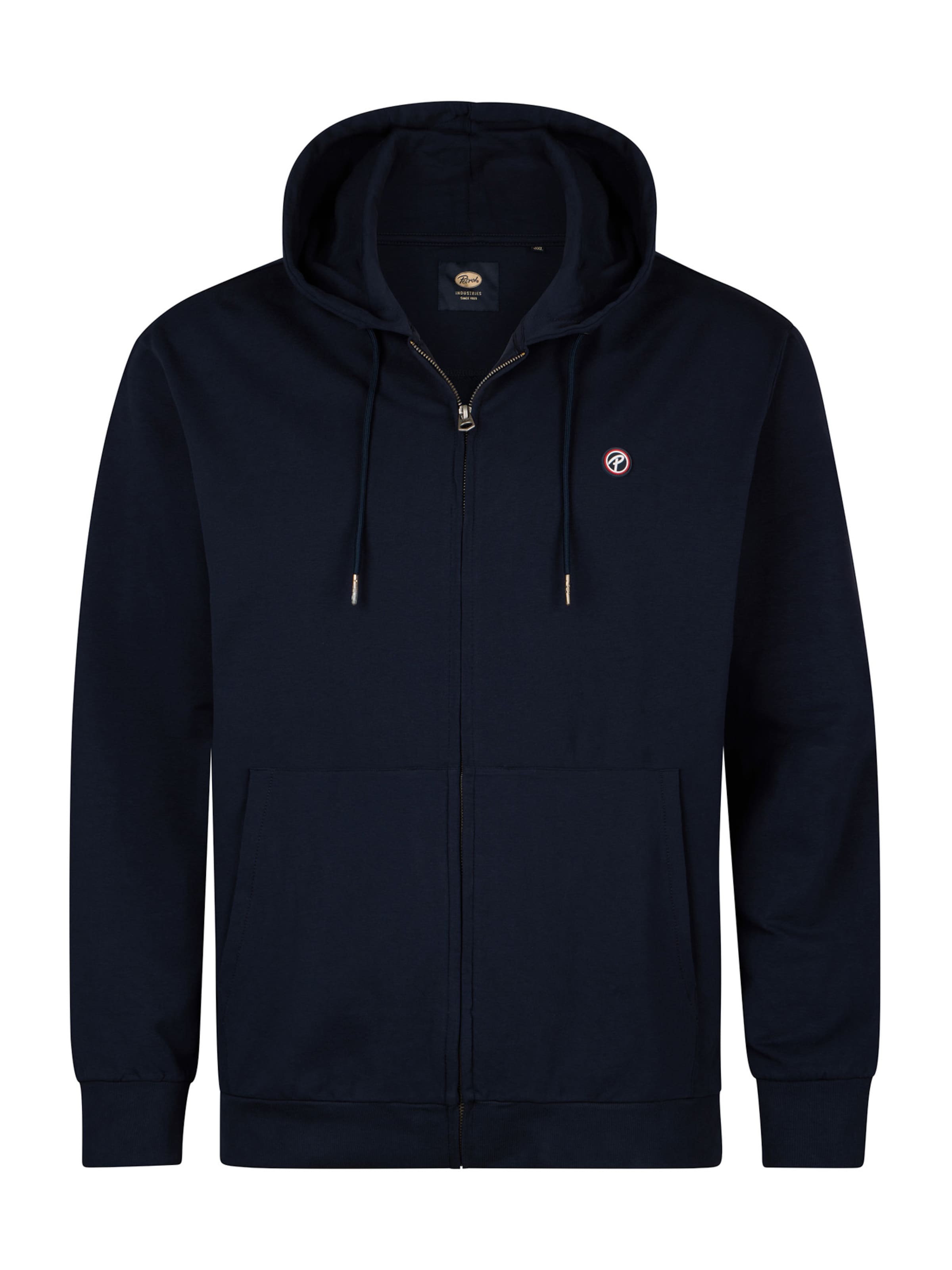 Petrol Industries Sweat jacket in Blue: front