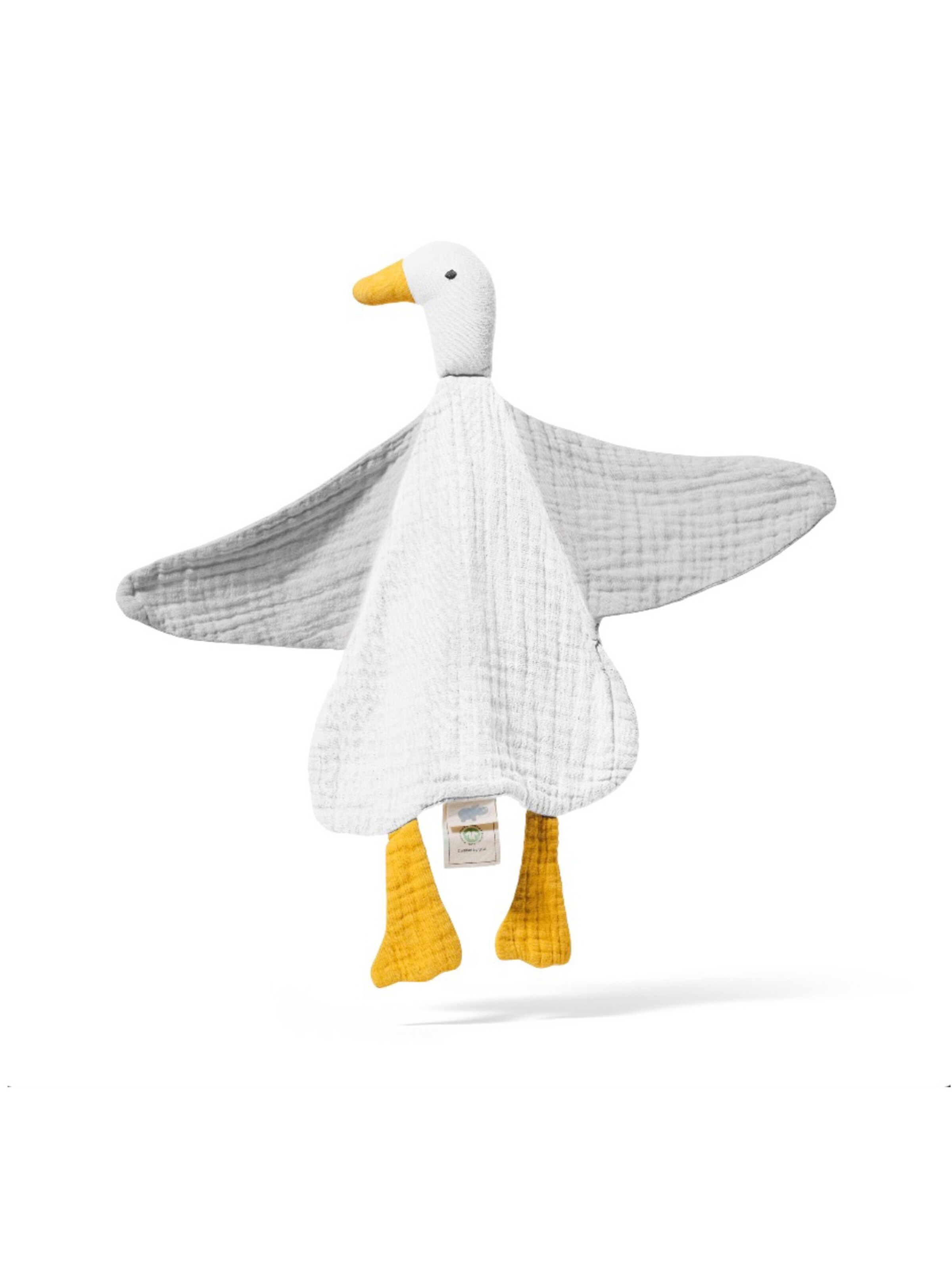 mababu Babydecke 'Schmuse-Ente'‌‌‌‌‌‌‌ in Grau: Vorderseite