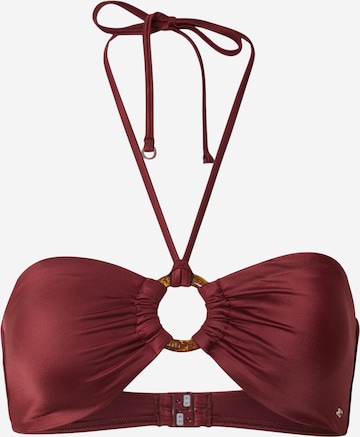 raudona Tommy Hilfiger Underwear Bandeau Bikinio viršutinė dalis: priekis